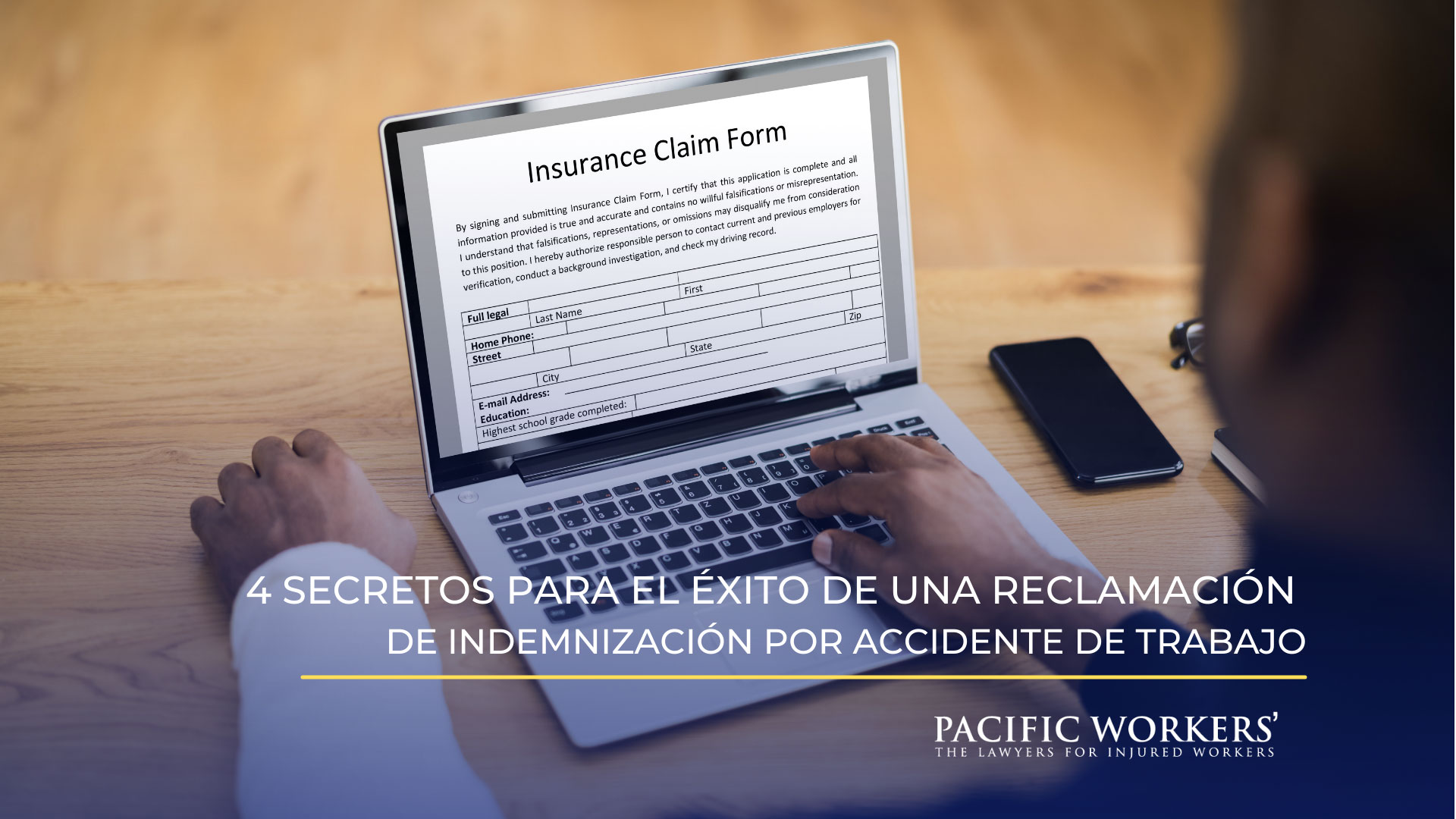 Signing an Insurance claim form